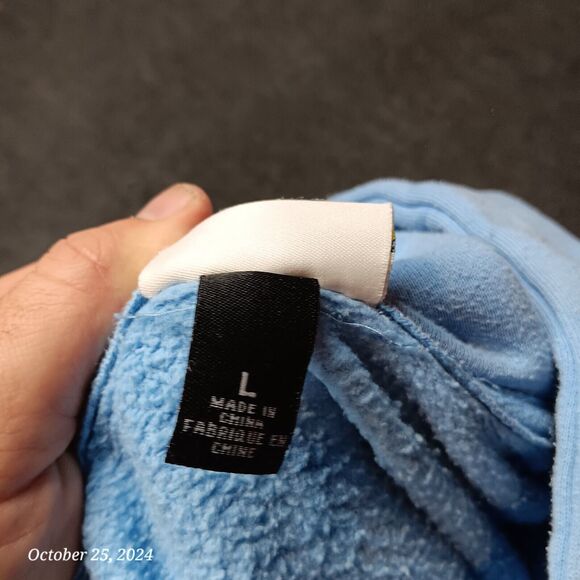 Monet Skateboards Hoodie Adult Large Blue Pullover Sweatshirt Painted‎ - Picture 8 of 8